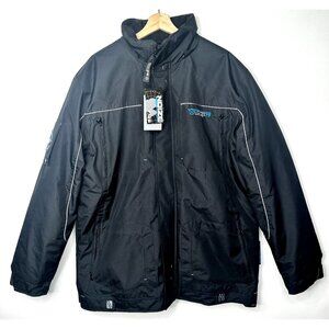 Noize Mens Winter Jacket Sub Zero Series Ski Snowboard Lined Insulated Black XL